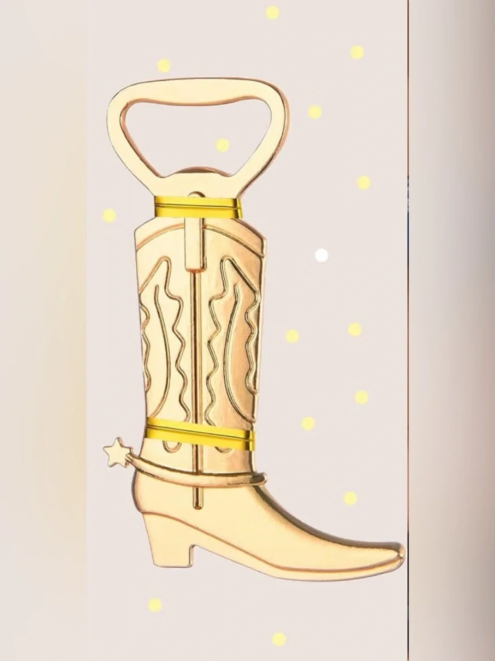 Gold Cowboy Boot Bottle Opener - so cool NWT